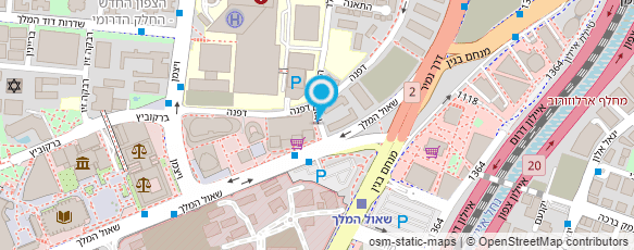 מפת הגעה אל מזנון משרד המשפטים