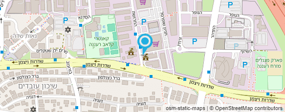 מפת הגעה אל המרכז הוסקולרי פרופ' סטראזשינסקי יוסף