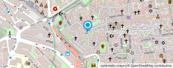 מפת הגעה אל מנזר האחיות רוזארי