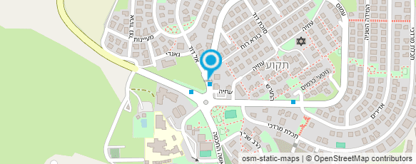 מפת הגעה אל אריאל עוזרי