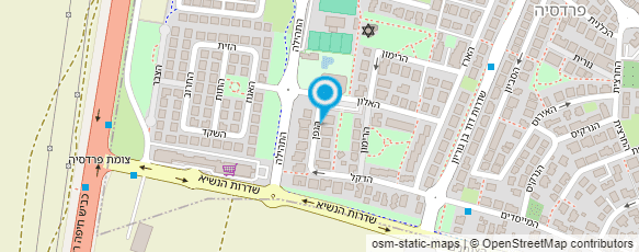 מפת הגעה אל גן הפעוטון של נורית