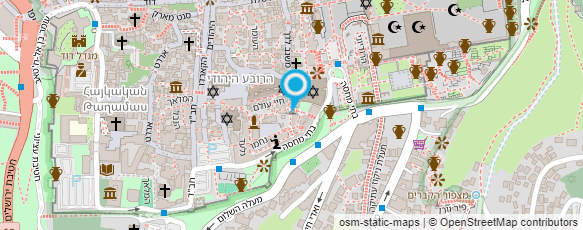 מפת הגעה אל מונטיפיורי אירועים בכותל