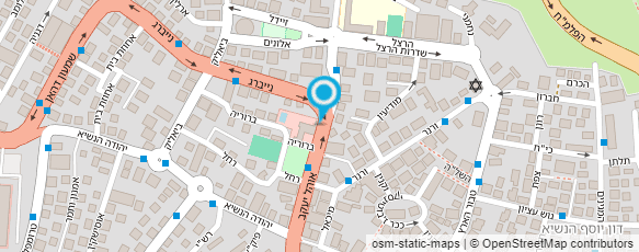 מפת הגעה אל מיכל  זנדברג לימוד שחייה