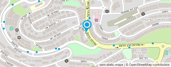 מפת הגעה אל מגה קליק זוהרים