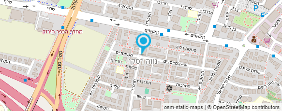 מפת הגעה אל רון קסמן-טיפול באמצעות בע"ח