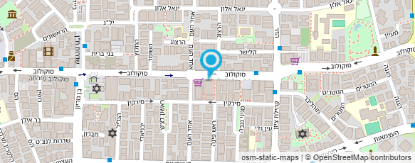 מפת הגעה אל האוטו האדום - בית קפה נייד