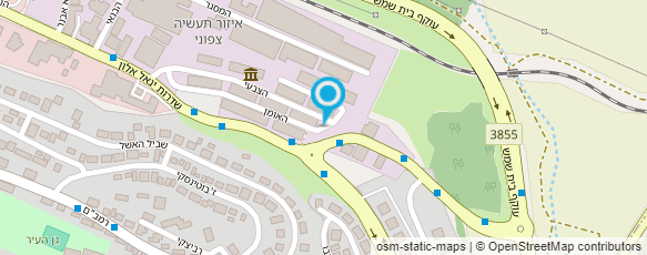 מפת הגעה אל שריונית חסם- חנות המפעל