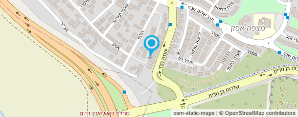 מפת הגעה אל אופיר שלו-אדריכל