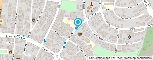 מפת הגעה אל הספריה העירונית קרית אתא