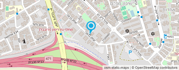 מפת הגעה אל אודליה מאפרת כלות ולאירועים