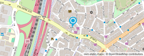 מפת הגעה אל מיכל יזמות - נדל"ן