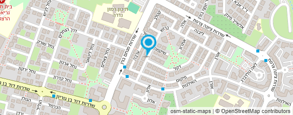 מפת הגעה אל סורגים עם סיגלית