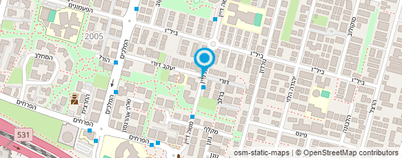 מפת הגעה אל ראובן שרוולים לפסולת בניין