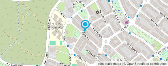 מפת הגעה אל עינת מידן דוד-מטפלת באמצעות בעלי חיים