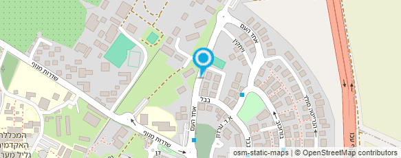 מפת הגעה אל מרפאת שיניים מעון עתידות