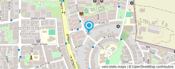 מפת הגעה אל האגודה למען העיוור