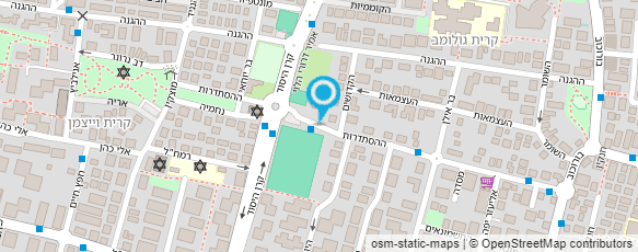 מפת הגעה אל האקדמיה לג'ודו יונתן עראמי