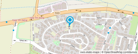 מפת הגעה אל הגינה של פיסטוק