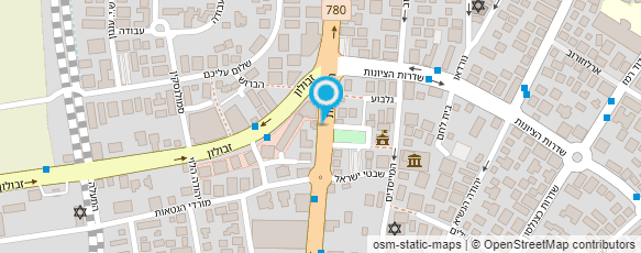 מפת הגעה אל סטודיו לקעקועים-עמוס נג'ר