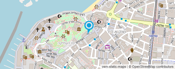 מפת הגעה אל גלריה לתכשיטים - שרון שלו