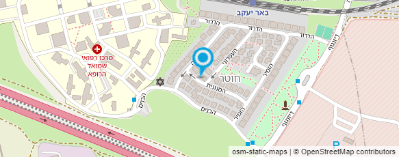 מפת הגעה אל הילה הדסה חביב