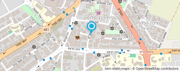 מפת הגעה אל רונית פרץ טיפוח ויופי