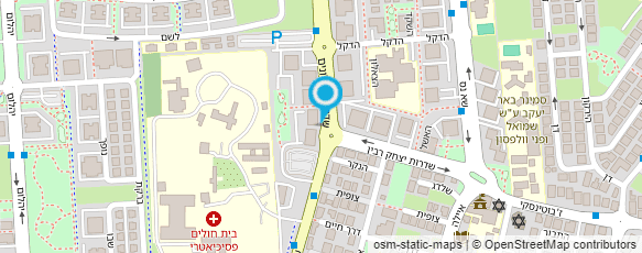 מפת הגעה אל Intheweb בניית אתרים