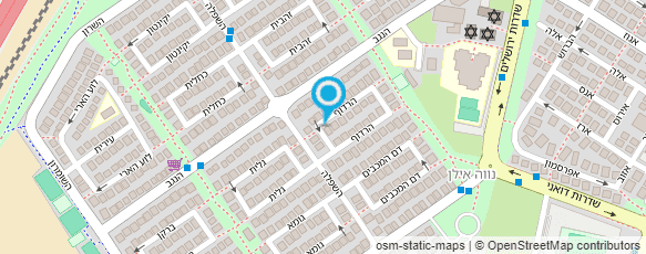 מפת הגעה אל בשביל החושים - גינון טיפולי