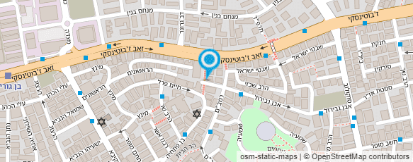 מפת הגעה אל מרכז החיות