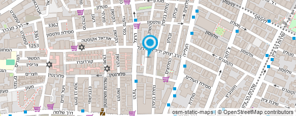 מפת הגעה אל YAARA MANN יערה מן  שמלות כלה