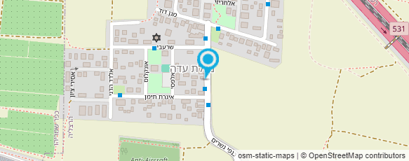 מפת הגעה אל גינון ארז - ביצוע ואחזקת גינות