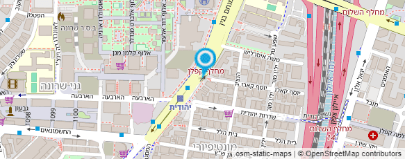 מפת הגעה אל פיצה התחנה