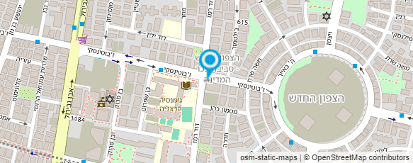 מפת הגעה אל בייקפה Bake Cafe