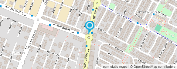 מפת הגעה אל מוניות שראל