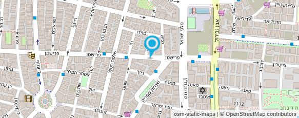 מפת הגעה אל מכבסה הלבנה תל אביב