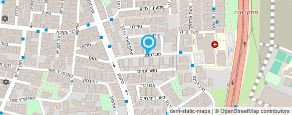 מפת הגעה אל מרכז רפואי מעיני הישועה יולדות ב'