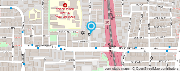 מפת הגעה אל אביבה התופרת