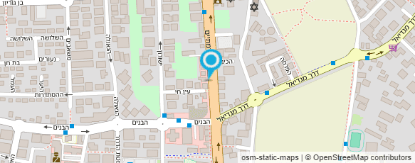 מפת הגעה אל ישי הילל עיצוב שיער