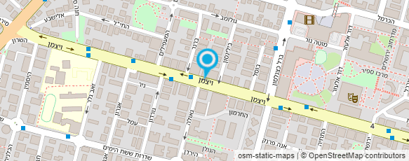 מפת הגעה אל עו"ד בן זאב צפריר