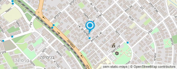 מפת הגעה אל מכולת המושבה