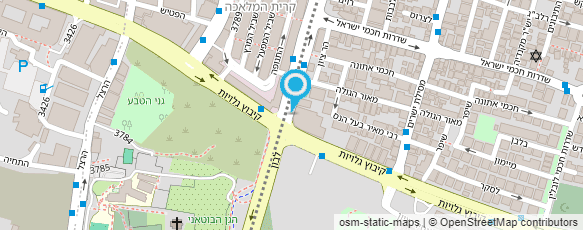 מפת הגעה אל השחזות תל אביב