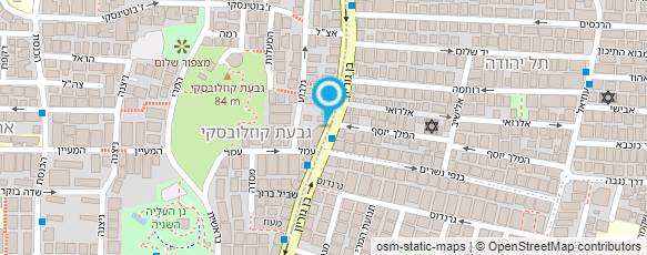 מפת הגעה אל קליניקה קהילתית ויצ"ו גבעתיים