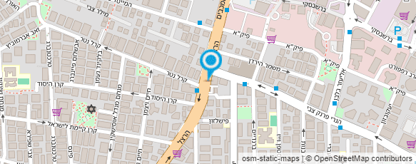 מפת הגעה אל אלינה גרינברג - שיער ואיפור