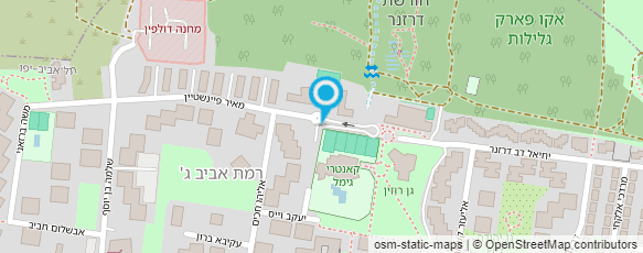 מפת הגעה אל רוקסטאר - חנות ובית ספר למוזיקה