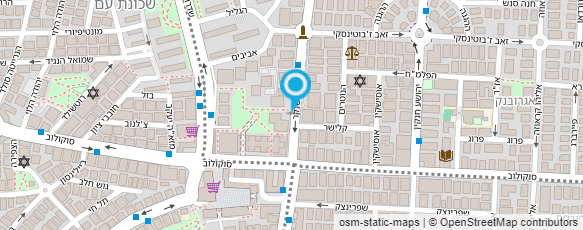 מפת הגעה אל אורטל ניסימוב שמלות כלה