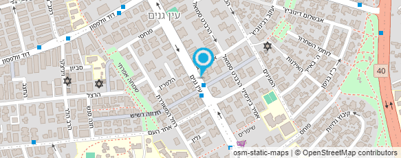 מפת הגעה אל גן אורית