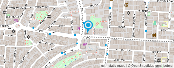 מפת הגעה אל ד"ר וולפסון נינה