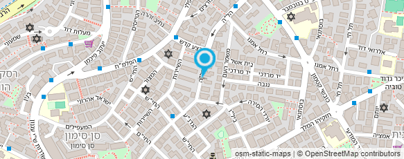 מפת הגעה אל אוסנת עיצוב בחומר