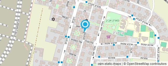 מפת הגעה אל הפיצוציה של ירון