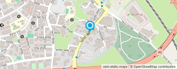 מפת הגעה אל מרכז הרכב